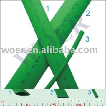 Halogen Free Flame-Retardant Normal Wall Heat Shrinkable Tube: Green
